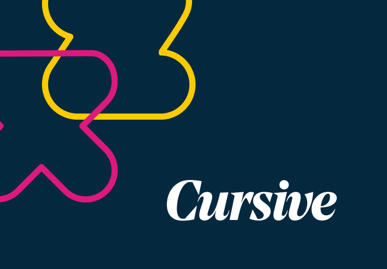 Cursive logo