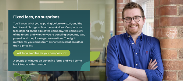 Change Accountants: Greeting with fixed fee message